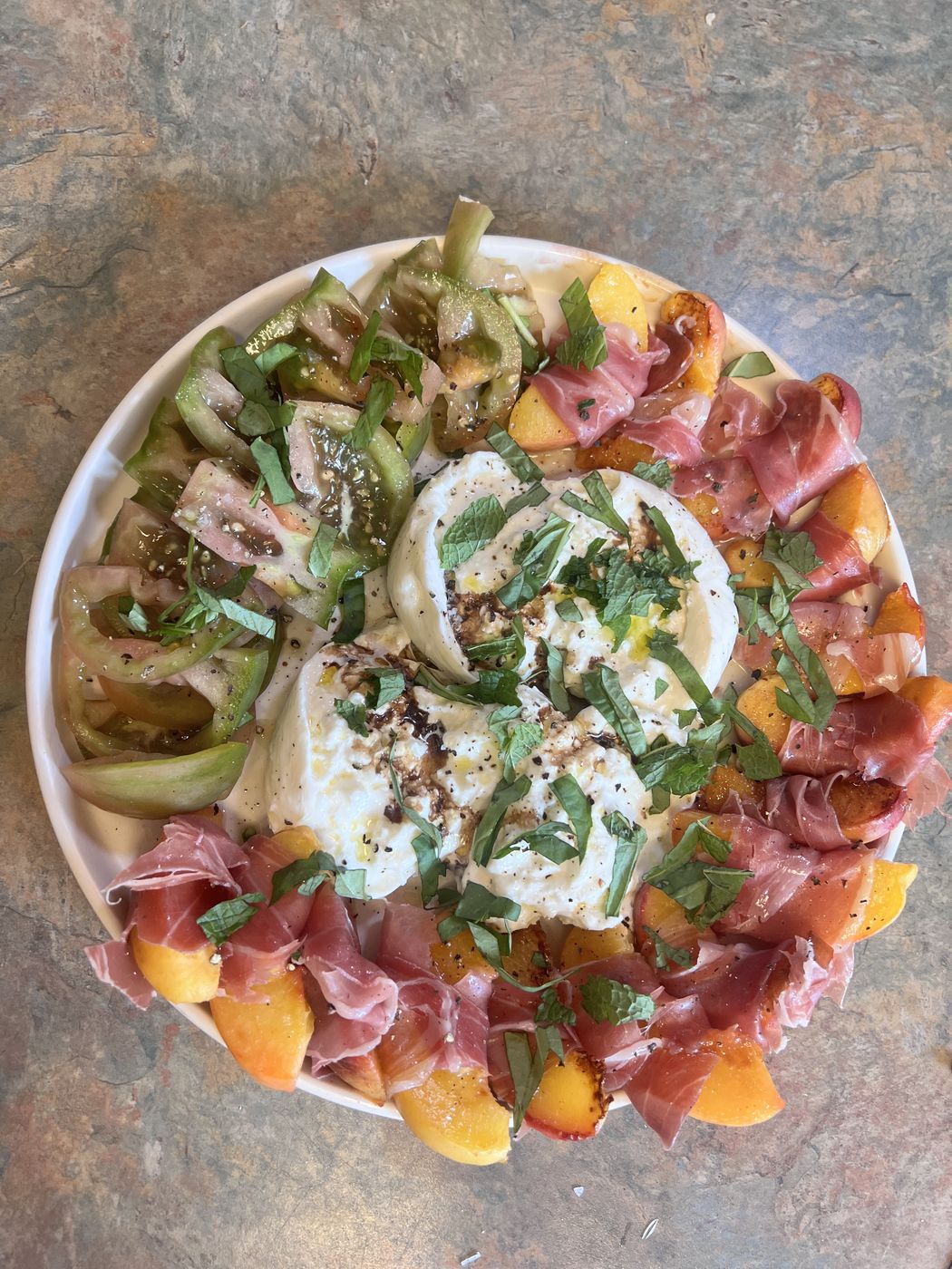 Burrata, Prosciutto and Stone Fruit